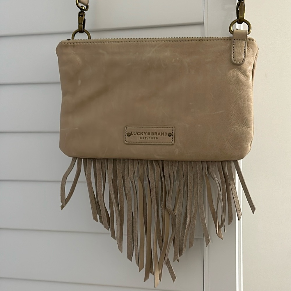 Lucky Brand Fringe Leather Bag